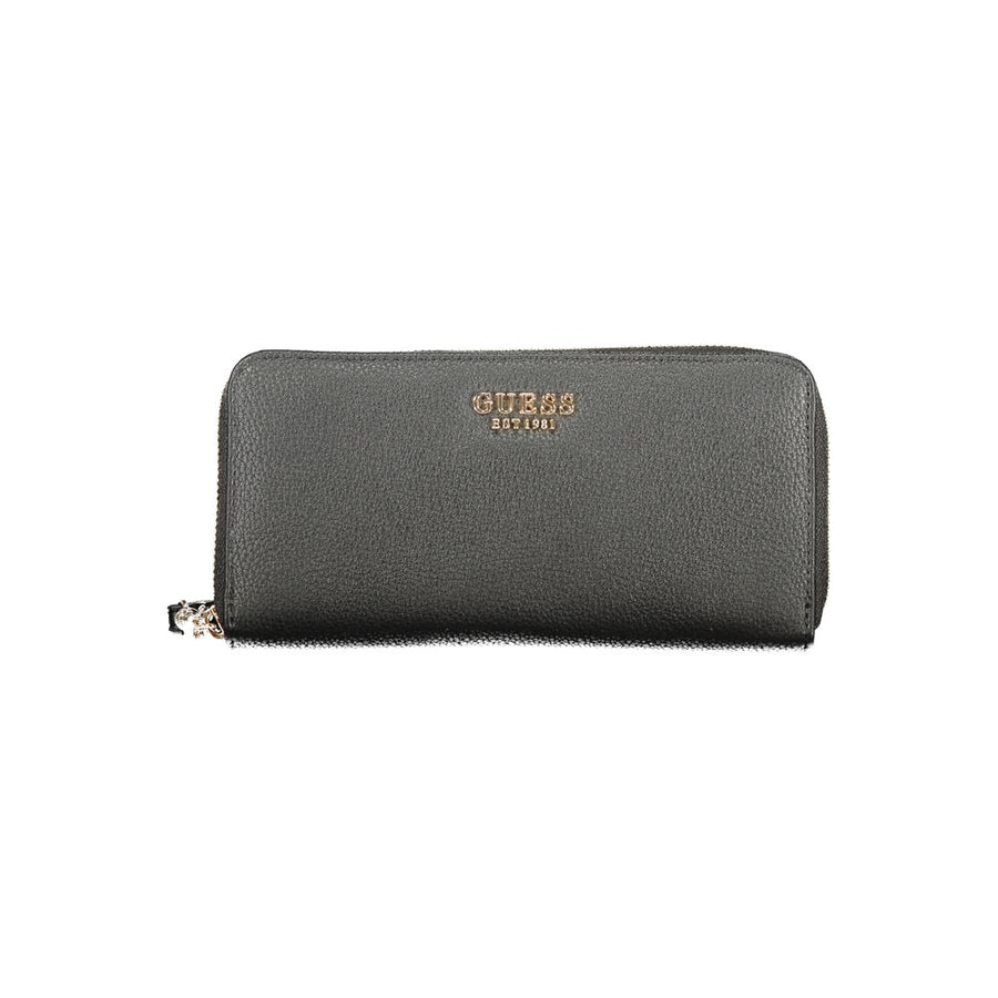 Guess Jeans Schwarzes Portemonnaie aus Polyethylen