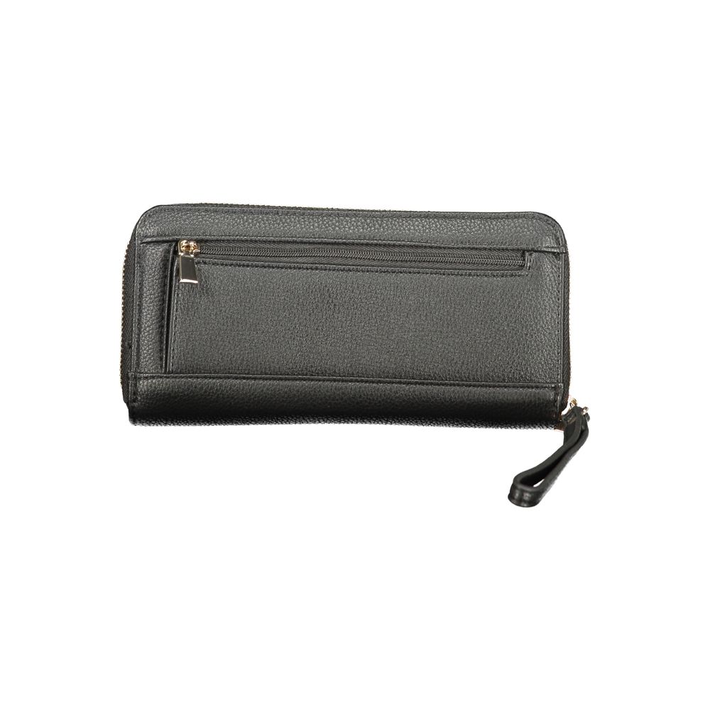 Guess Jeans Schwarzes Portemonnaie aus Polyethylen