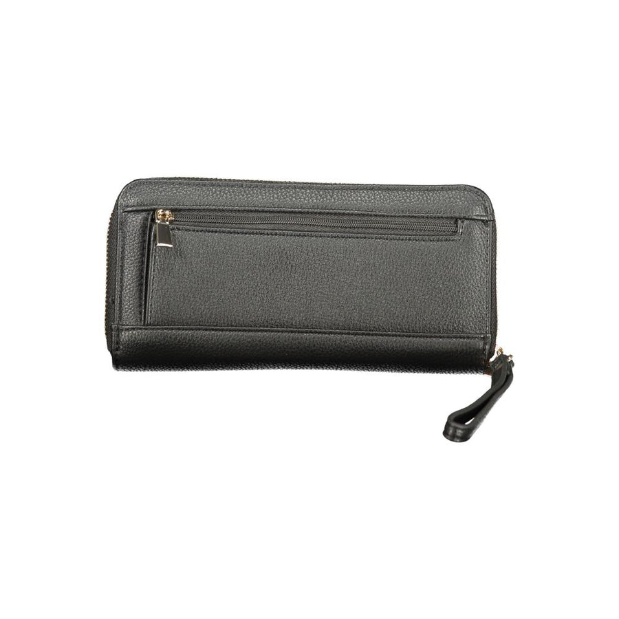 Guess Jeans Schwarzes Portemonnaie aus Polyethylen