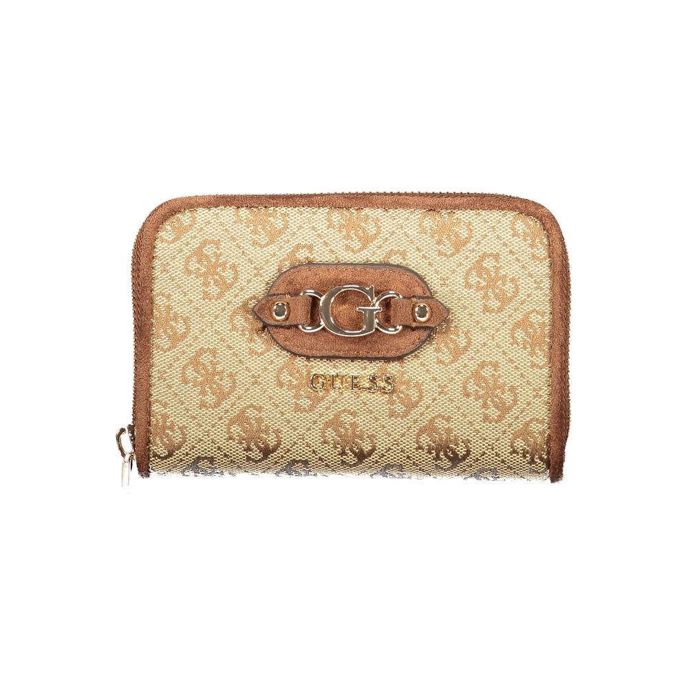 Guess Jeans Beige Polyester Geldbörse
