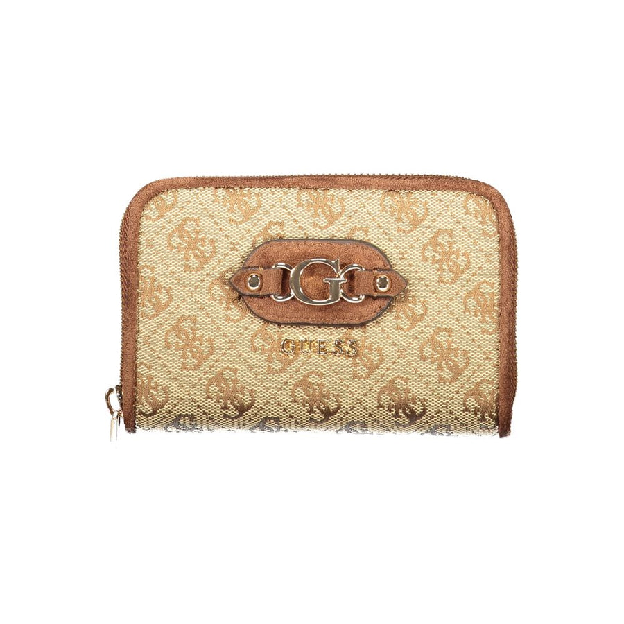 Guess Jeans Beige Polyester Geldbörse