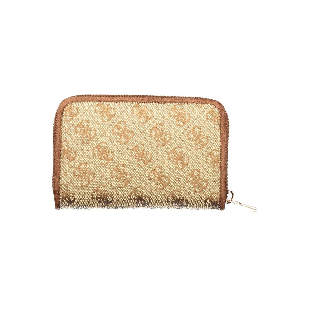 Guess Jeans Beige Polyester Geldbörse