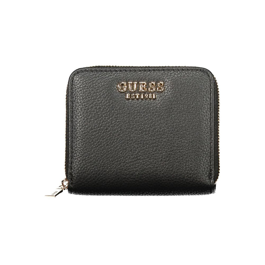 Guess Jeans Schwarzes Portemonnaie aus Polyethylen