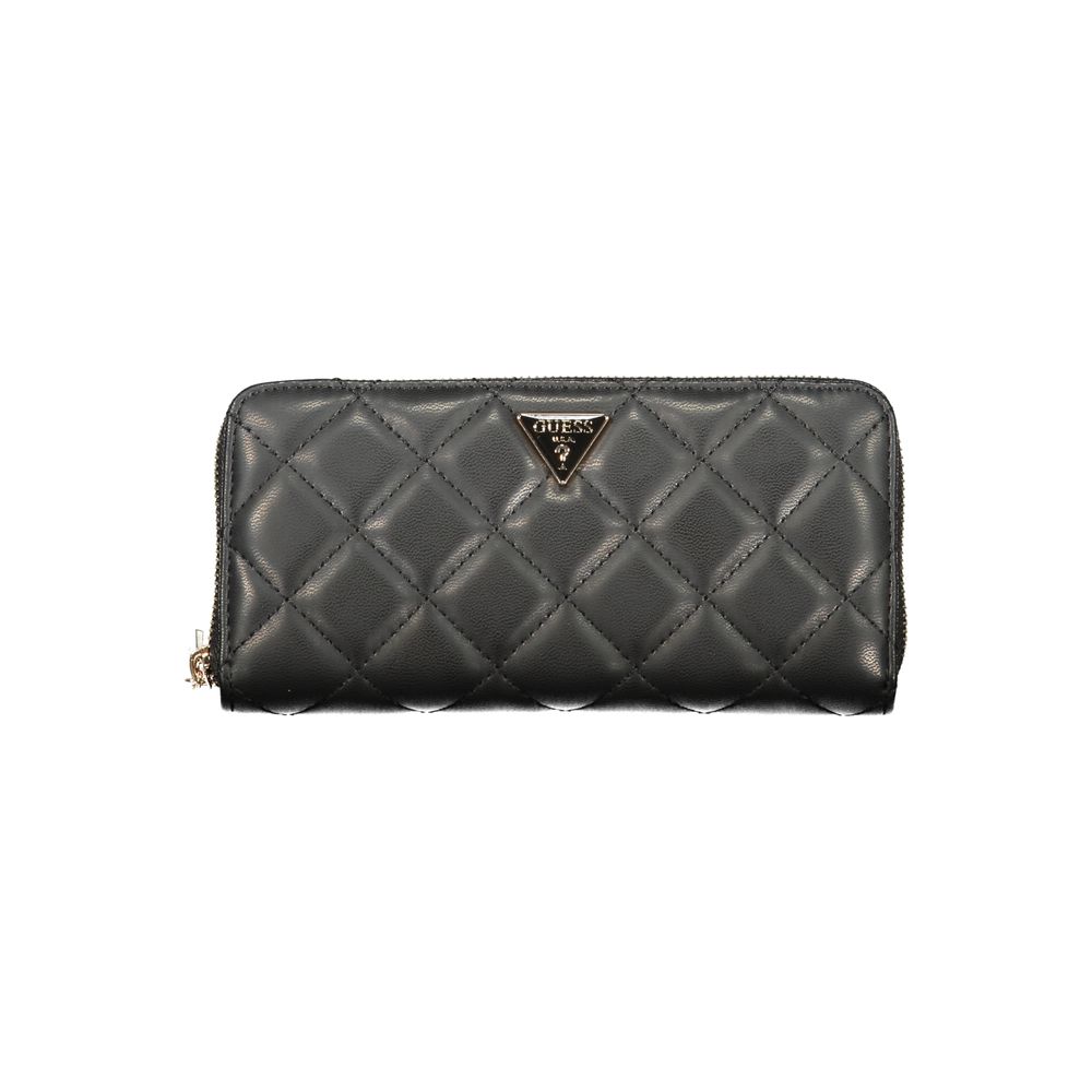 Guess Jeans Schwarzes Portemonnaie aus Polyethylen