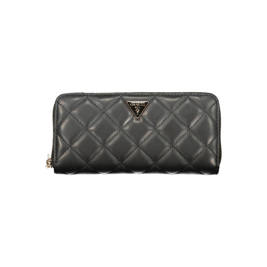 Guess Jeans Schwarzes Portemonnaie aus Polyethylen