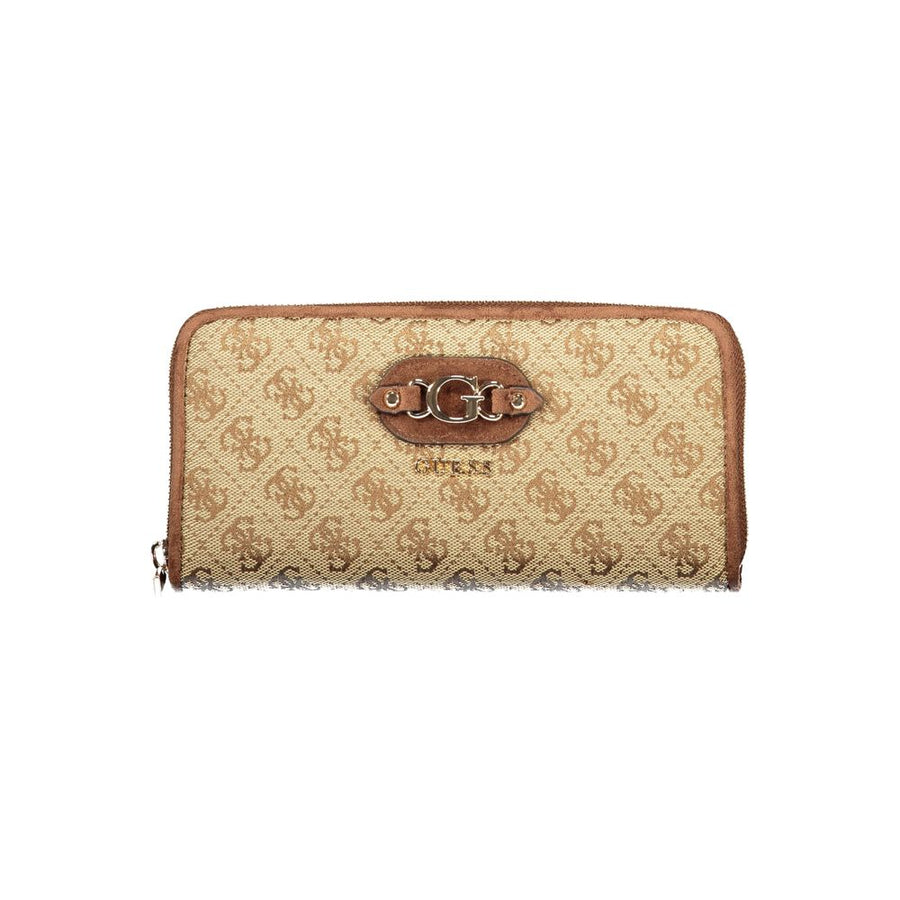 Guess Jeans Beige Polyester Geldbörse