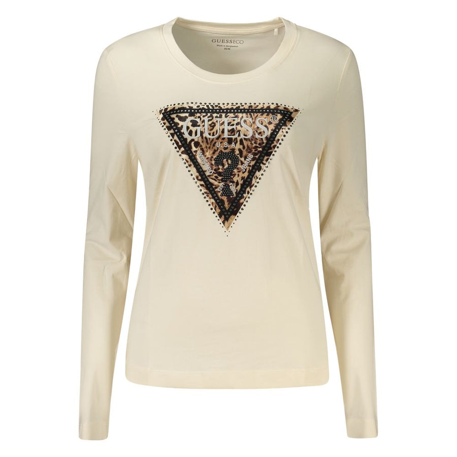 Guess Jeans Beiges Baumwoll-T-Shirt