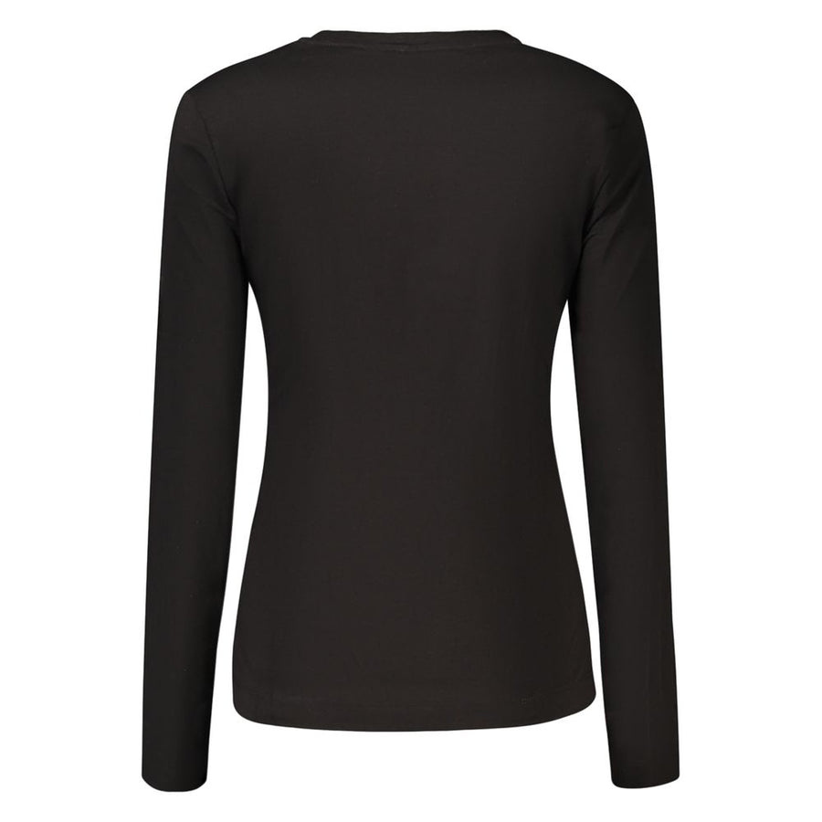 Guess Jeans Schwarzes Baumwoll-T-Shirt