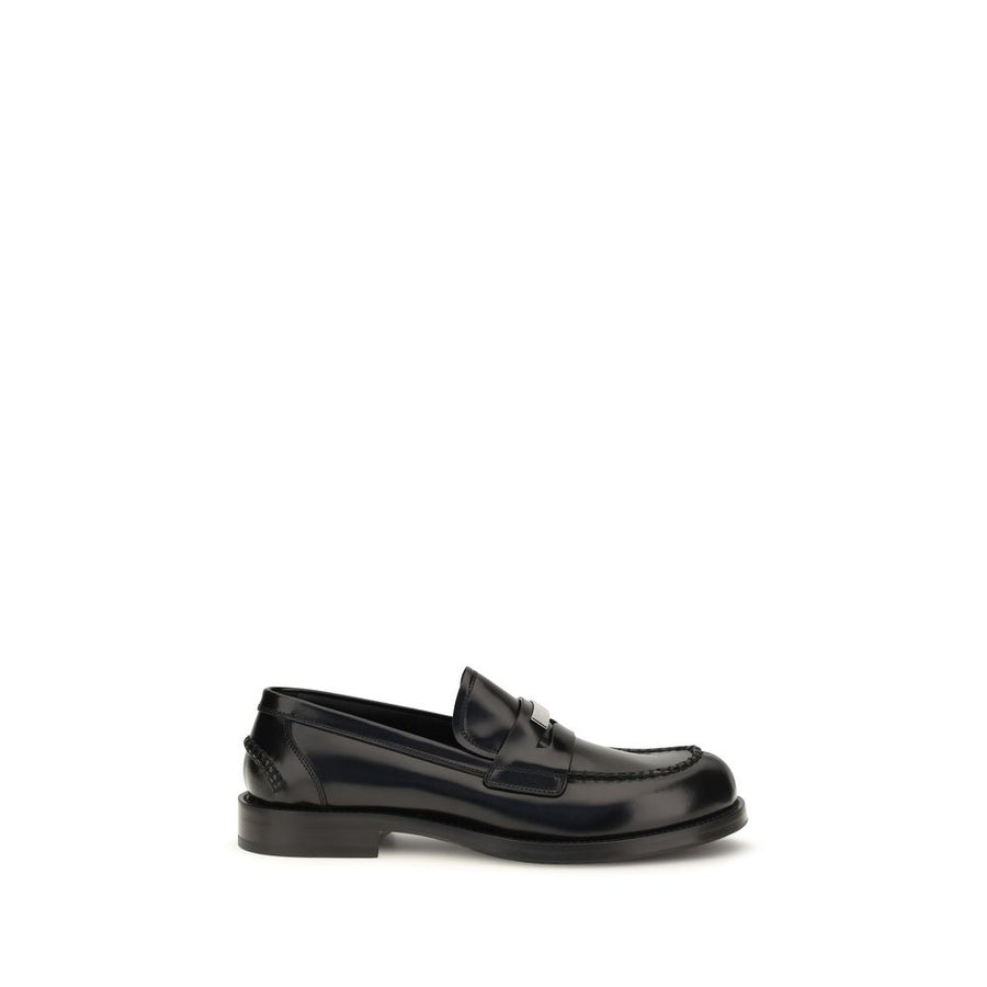 Dolce & Gabbana Schwarze "Bos Taurus" Kalbsleder Loafer zum Hineinschlüpfen