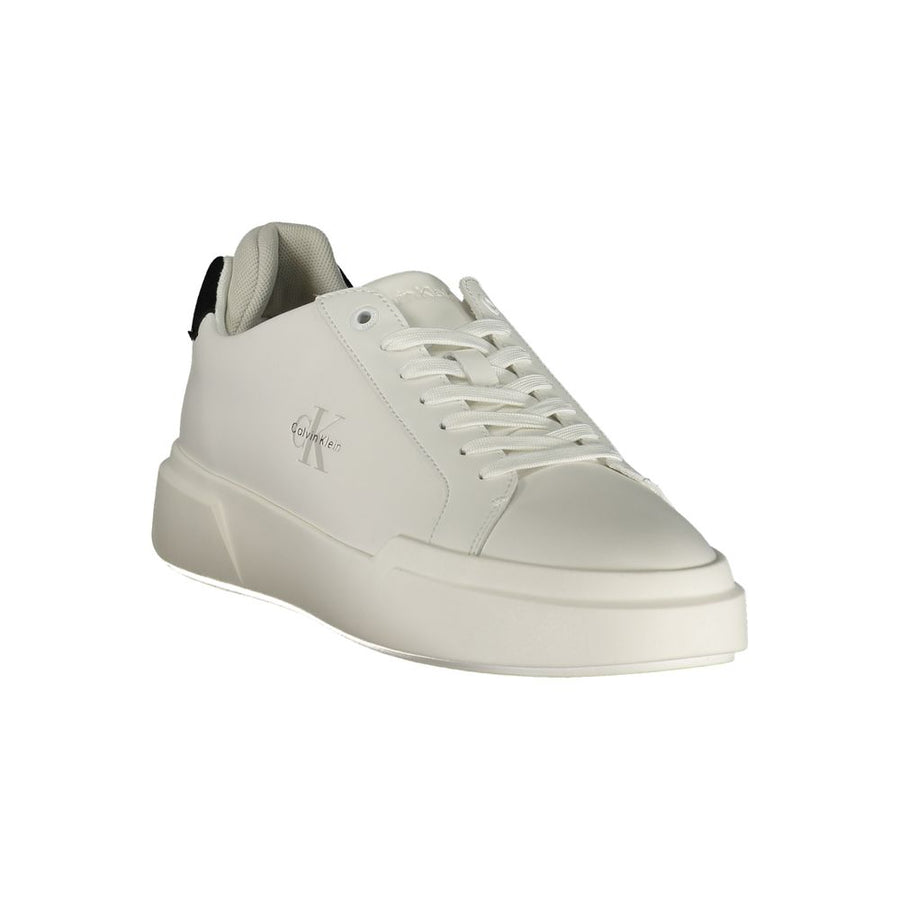 Calvin Klein Weißer Herren-Sneaker aus Polyurethan
