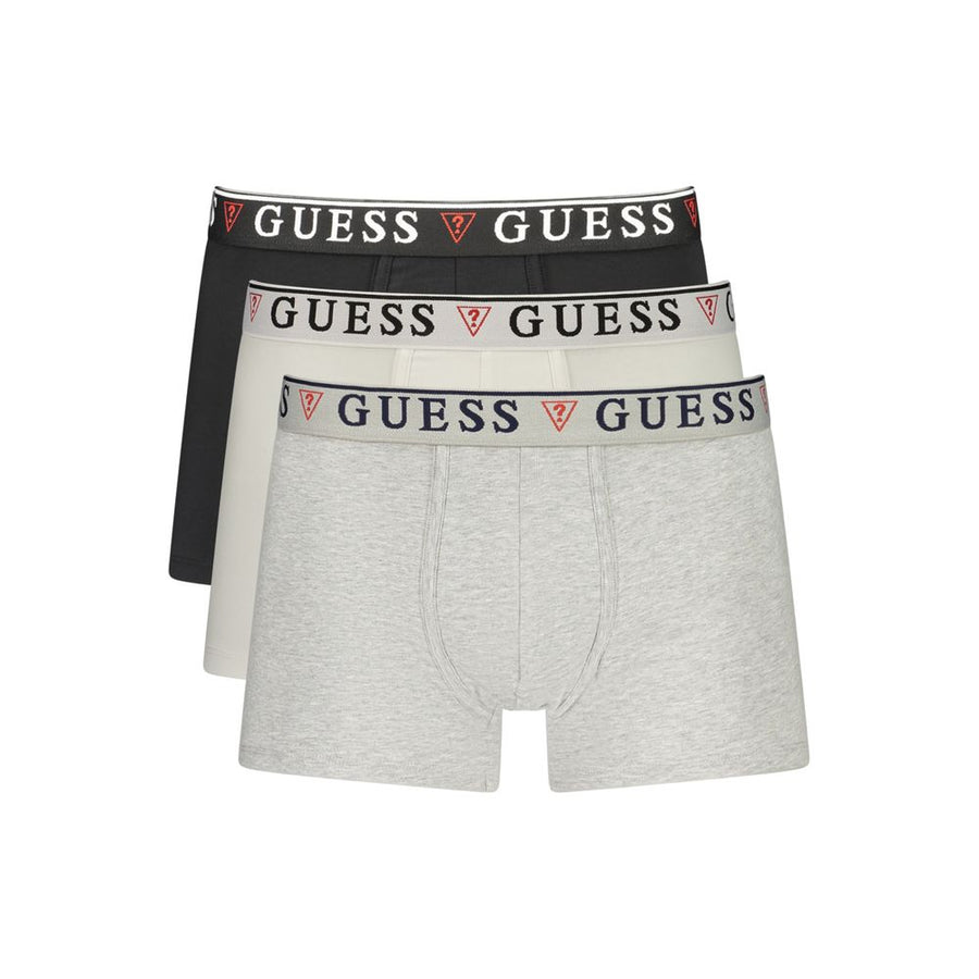 Guess Jeans Graue Baumwoll-Boxershorts für Herren