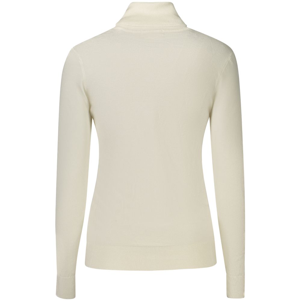 Guess Jeans Weißer Rollkragenpullover aus Viskose