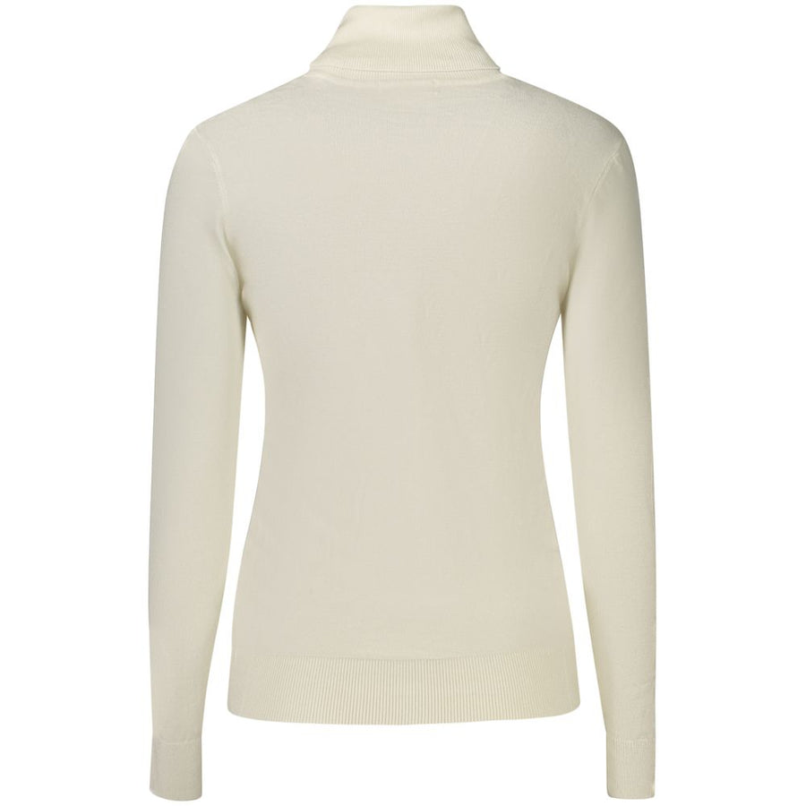Guess Jeans Weißer Rollkragenpullover aus Viskose