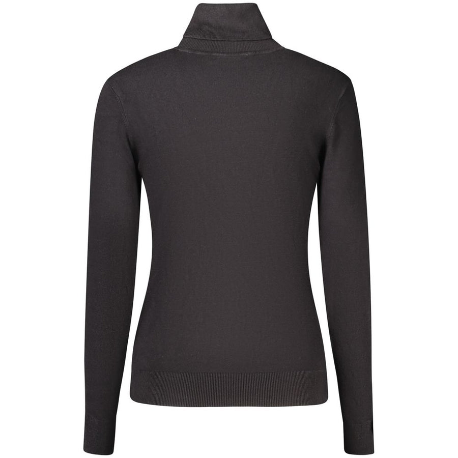 Guess Jeans Schwarzer Rollkragenpullover aus Viskose