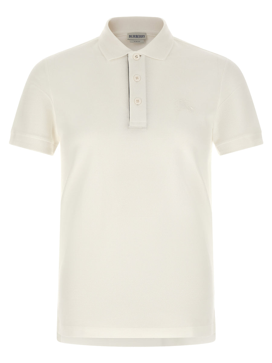 Burberry Weißes Poloshirt aus Baumwolle