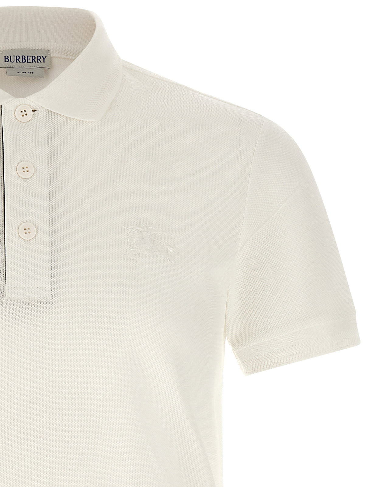 Burberry Weißes Poloshirt aus Baumwolle