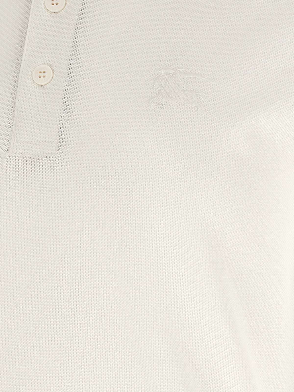 Burberry Weißes Poloshirt aus Baumwolle