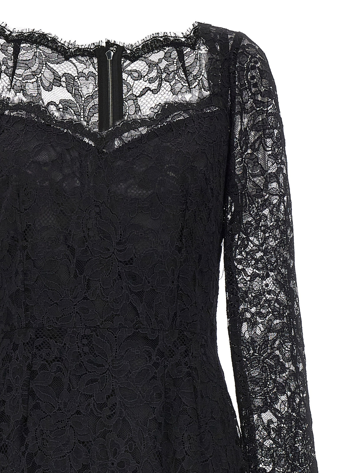 Dolce & Gabbana Schwarzes Polyamid-Freizeitkleid