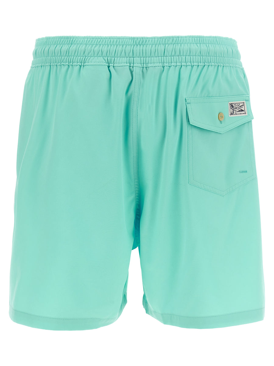 Polo Ralph Lauren Blaue Shorts aus Polyester