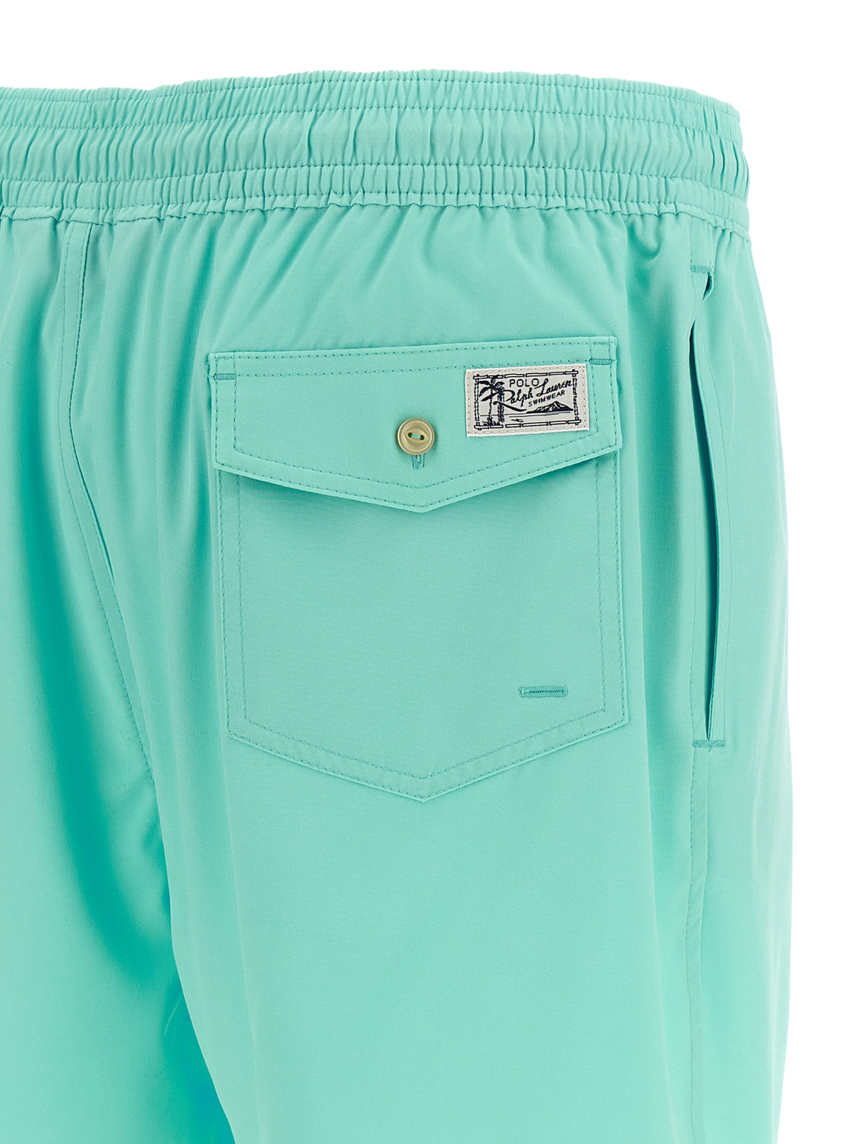 Polo Ralph Lauren Blaue Shorts aus Polyester