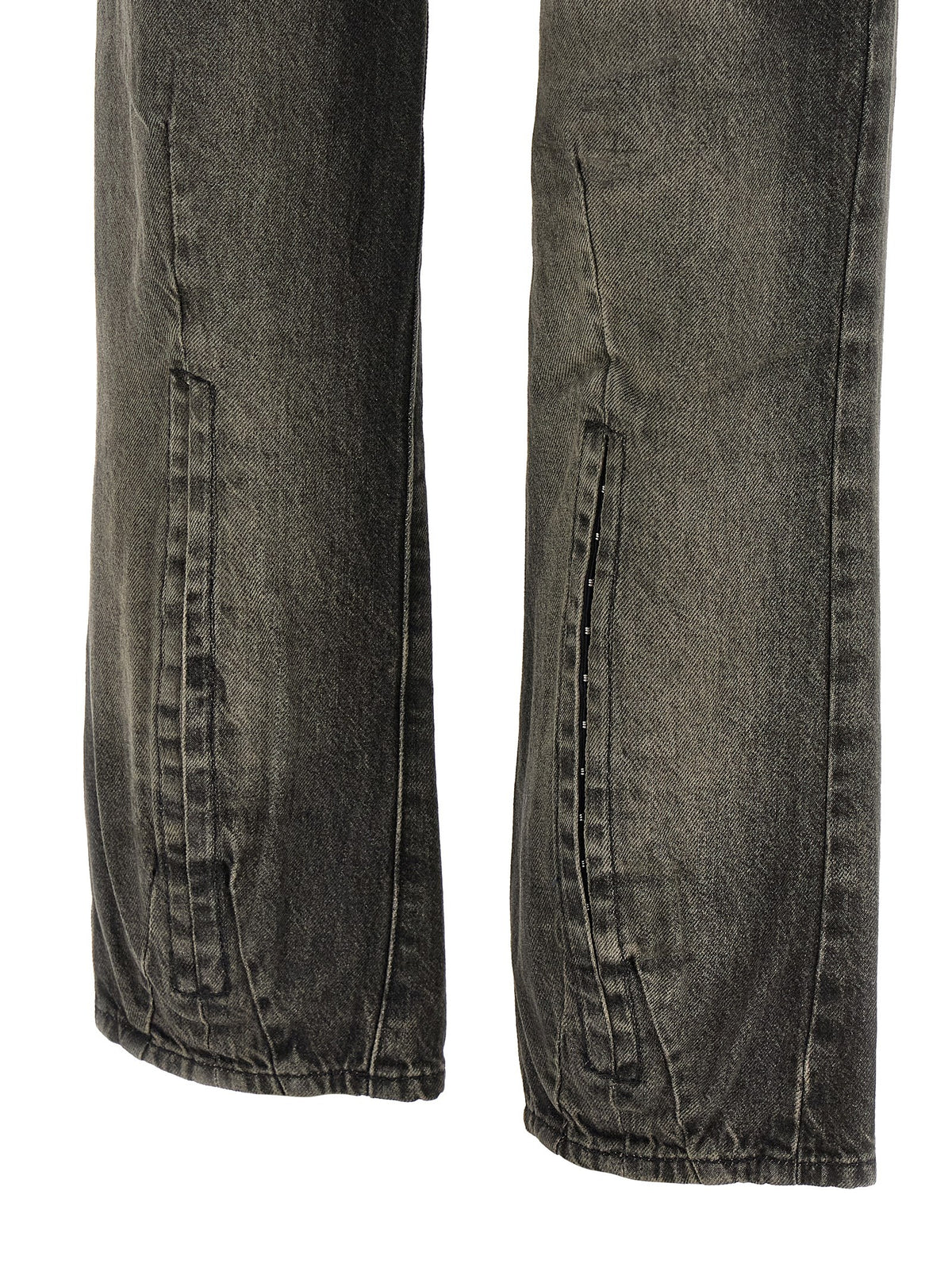 Diesel Schwarze Baumwoll-Jeans mit geradem Bein