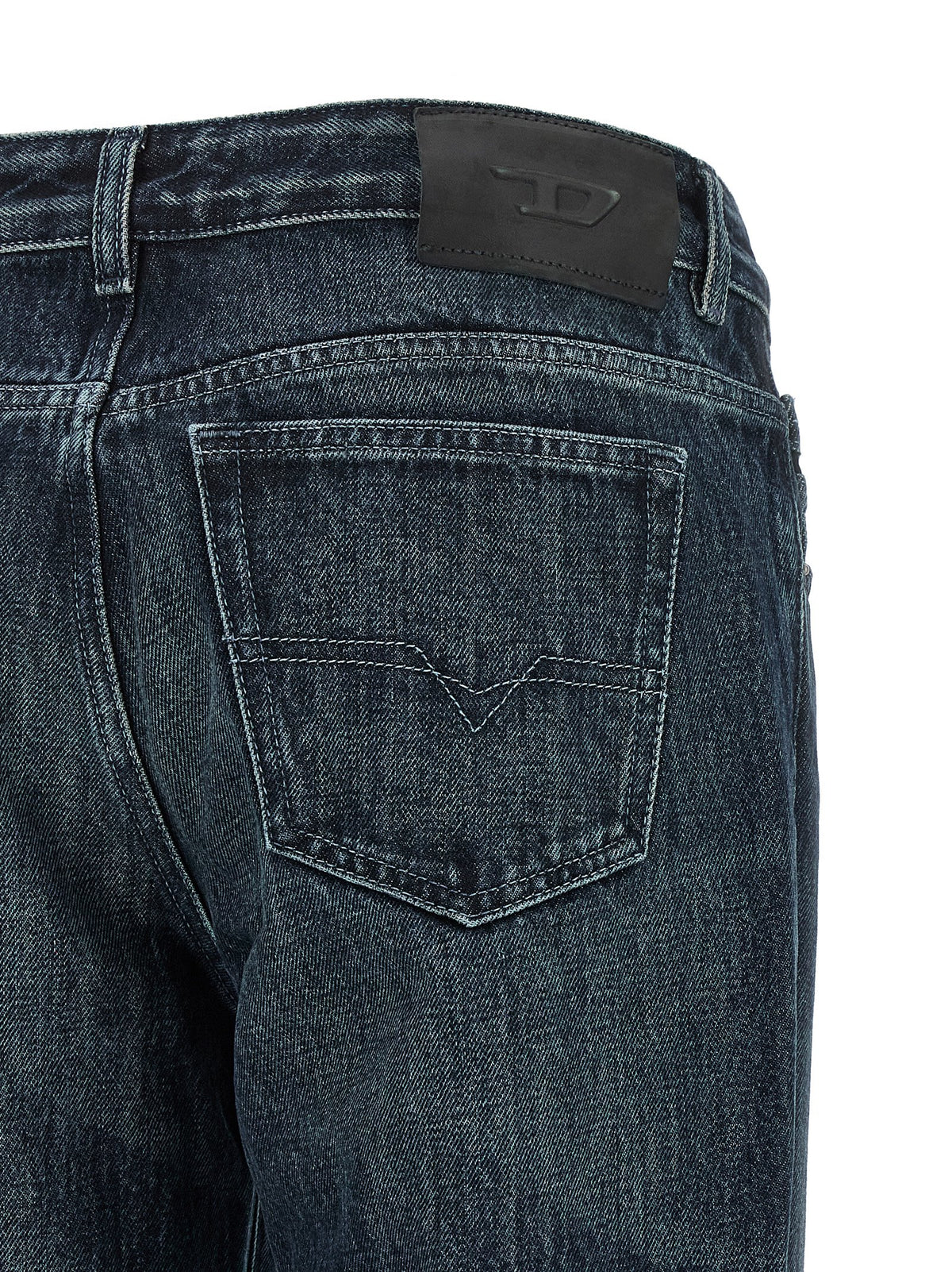 Diesel Blaue Jeans aus Baumwolle im geraden Schnitt
