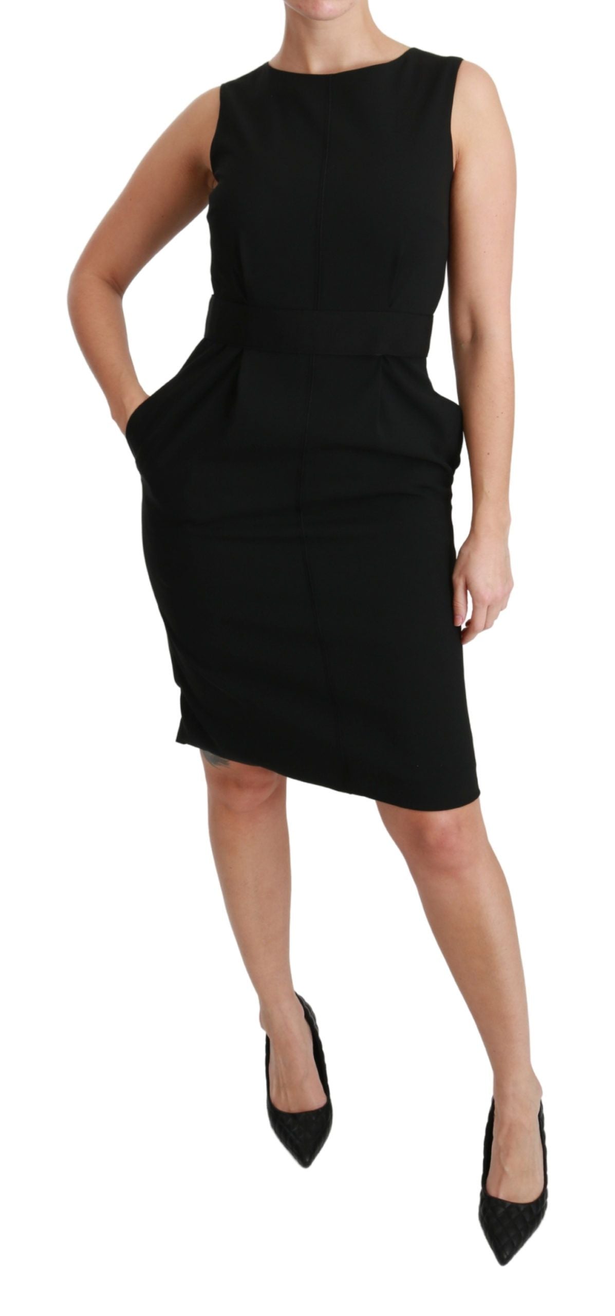 Dolce & Gabbana Black Stretch Sheath Dress for the Ball