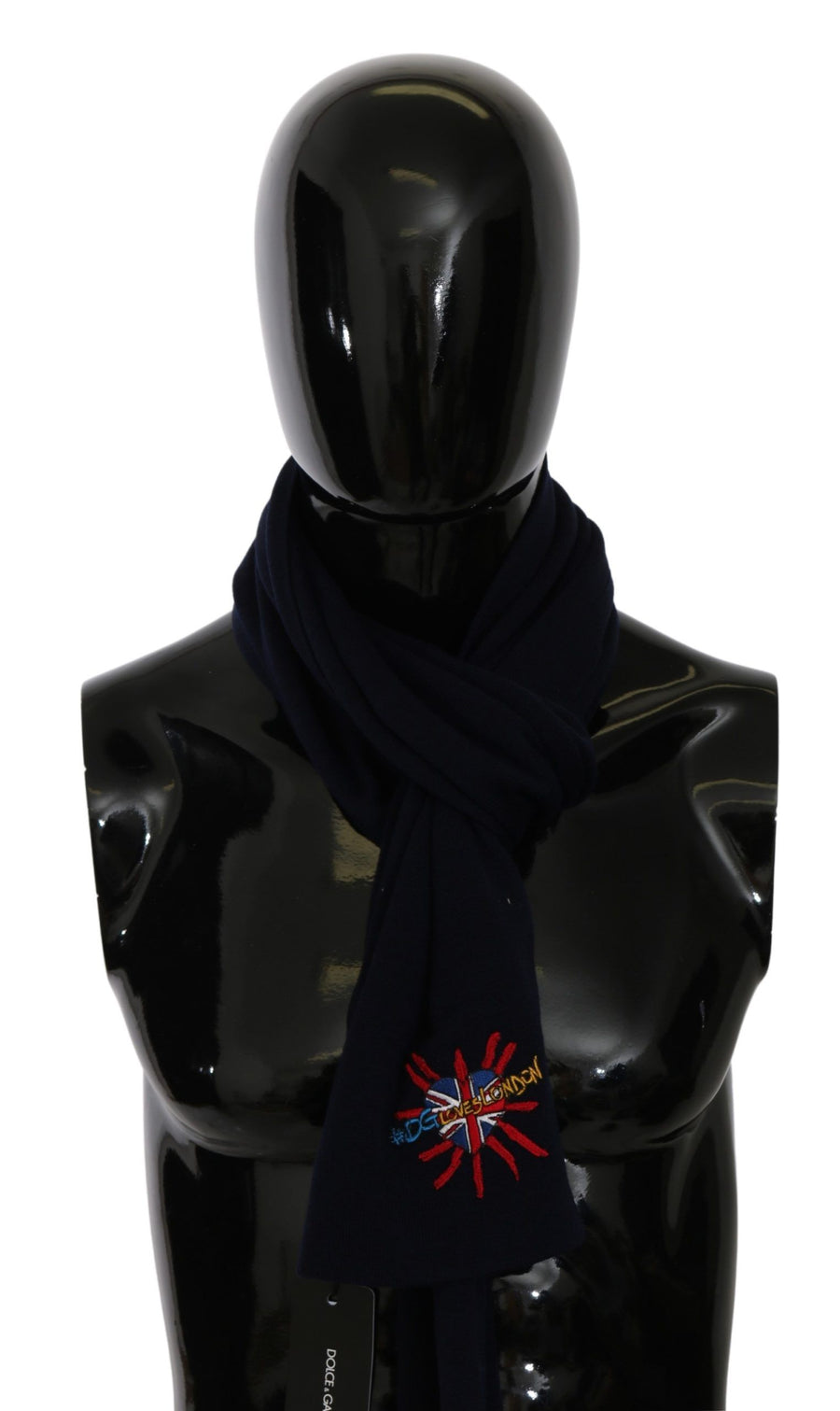 Dolce & Gabbana Blue #DGLovesLondon Wrap Scarf Wool Scarf