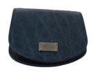 Dolce & Gabbana Blauer Taschenhalter Geldbörse Blau Exotische Haut Kondom Etui