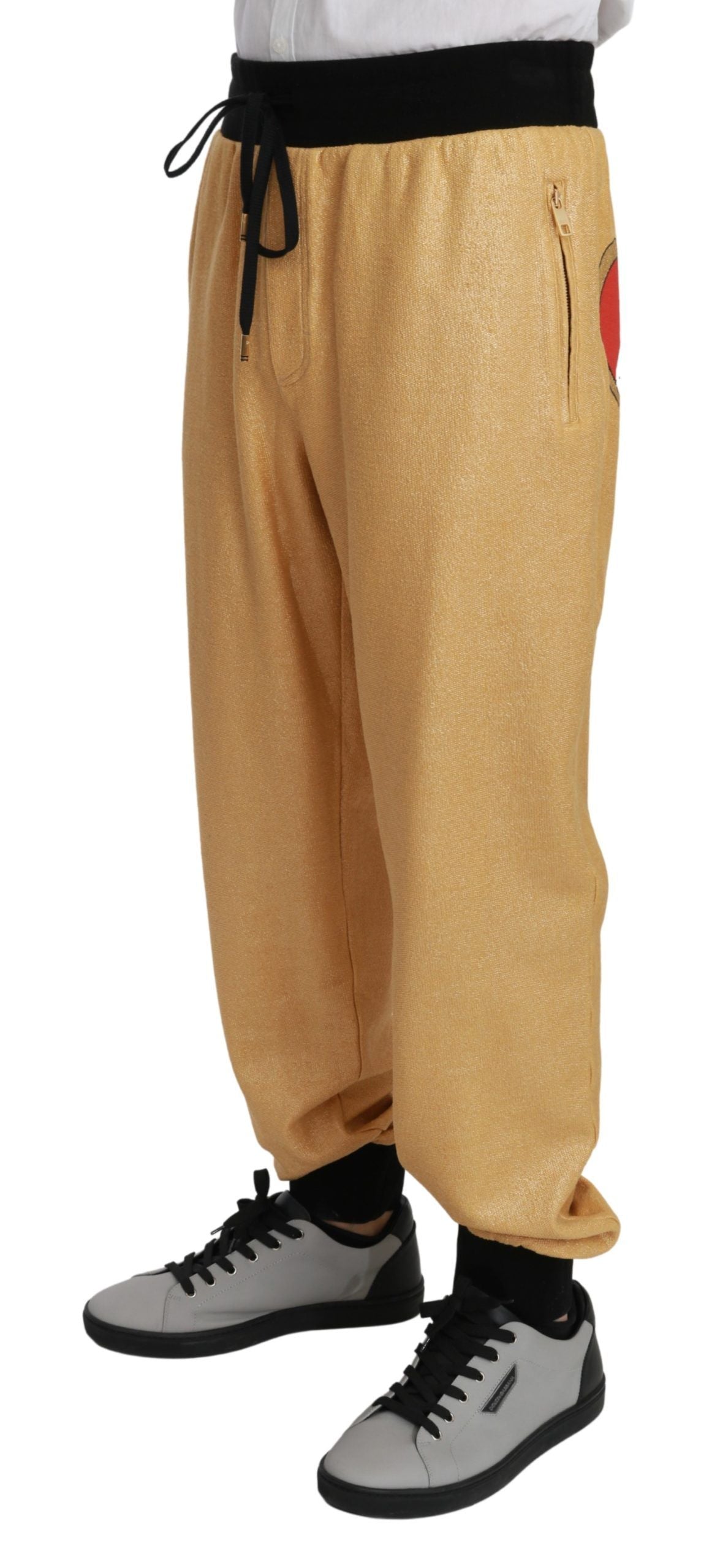 Dolce & Gabbana Gold Jahr des Schweins Baumwolle Herrenhosen