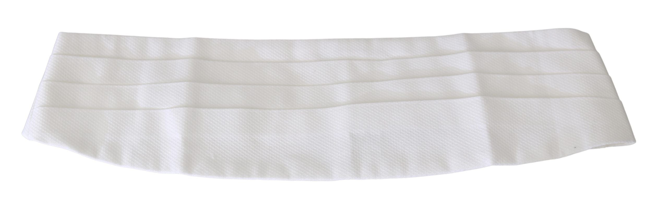 Dolce & Gabbana Weißer Taillengürtel für Herren aus Baumwolle (Kummerbund)