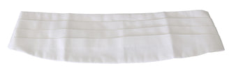 Dolce & Gabbana Weißer Taillengürtel für Herren aus Baumwolle (Kummerbund)