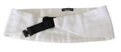 Dolce & Gabbana Weißer Taillengürtel für Herren aus Baumwolle (Kummerbund)