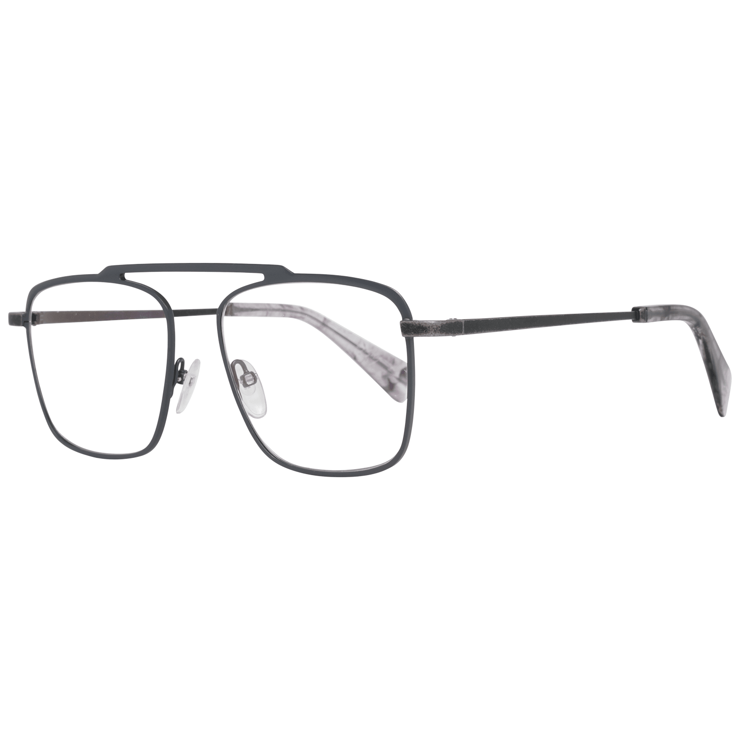 Yohji Yamamoto Graue Titan-Brillenfassung