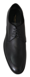 Dolce & Gabbana Schwarzes Leder SARTORIA Handgefertigte Schuhe