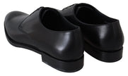 Dolce & Gabbana Schwarzes Leder SARTORIA Handgefertigte Schuhe