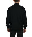 MILA SCHÖN Schwarzer Rollkragenpullover Top Schurwollpullover