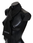 Missoni Schwarzer Unisex-Halstuchschal aus 100% Wolle