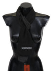 Missoni Schwarzer Unisex-Halstuchschal aus 100% Wolle