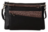 Dolce & Gabbana Schwarzes Exotenleder Schulterriemen Alta Sartoria Tasche