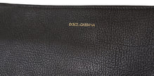 Dolce & Gabbana Schwarzes Exotenleder Schulterriemen Alta Sartoria Tasche