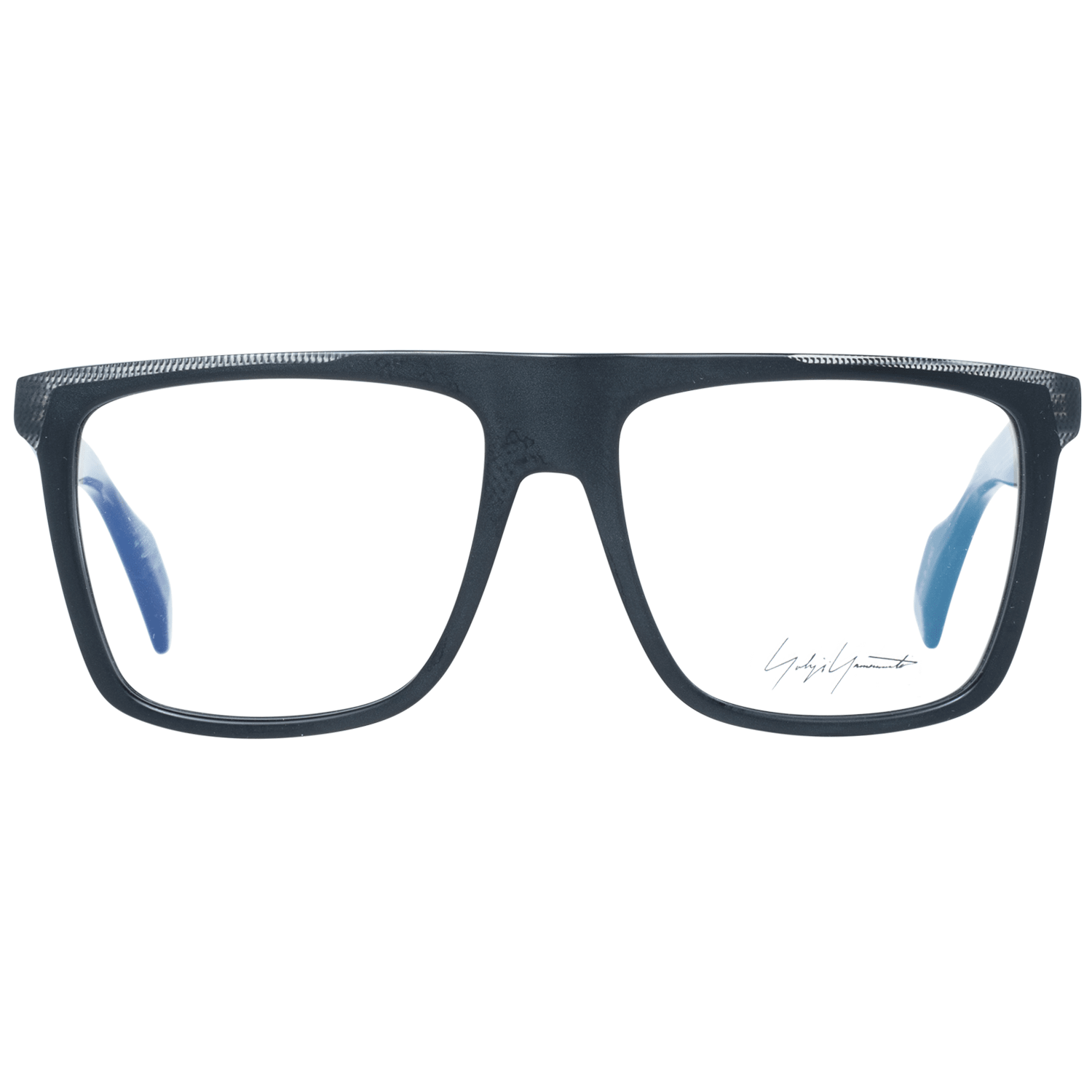Yohji Yamamoto Schwarze Kunststoffbrille (Gestell)