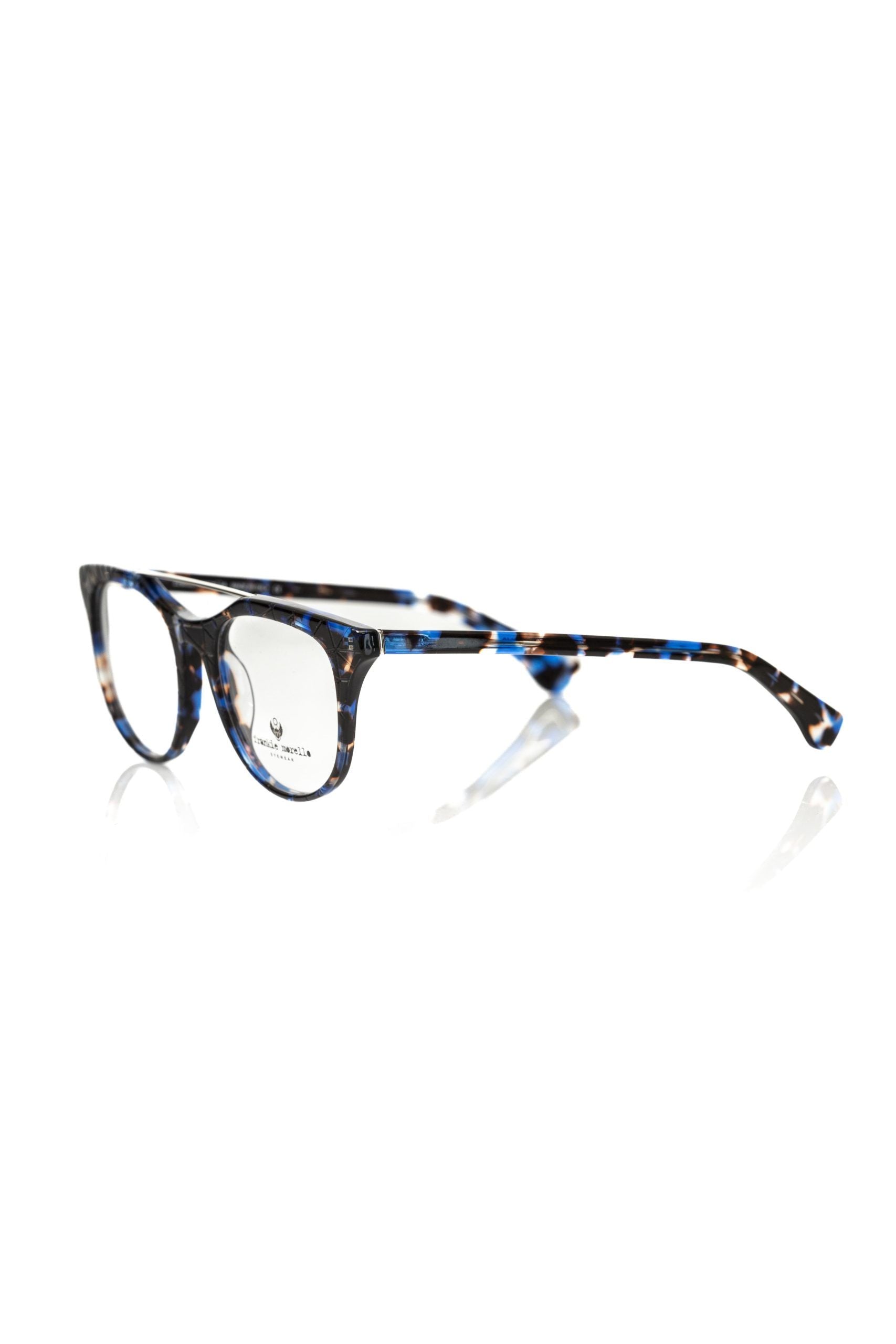 Frankie Morello Blaues Herren-Acetatgestell