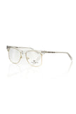 Frankie Morello Goldene Metallfaser-Brille für Herren