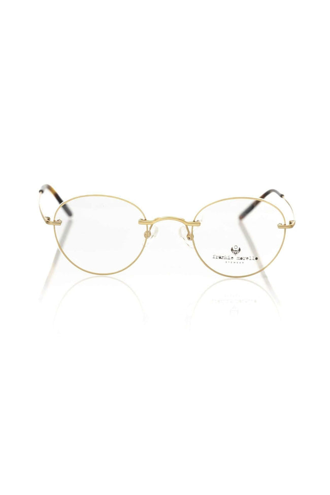Frankie Morello goldene Metallbrille für Herren im italienischen Design