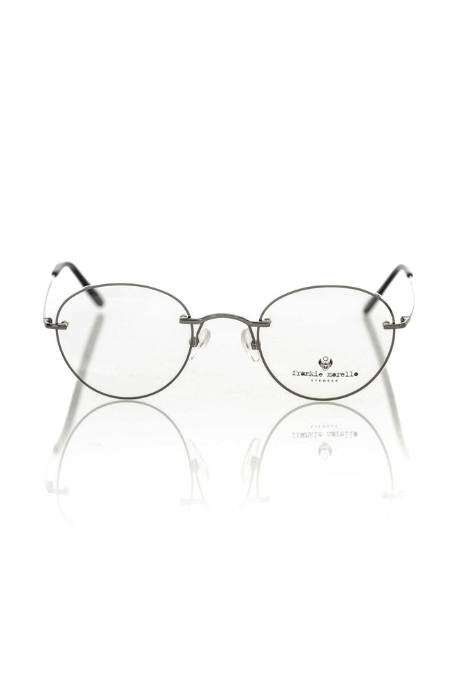 Frankie Morello Herrenbrille metallgrau aus Italien elegant und modern