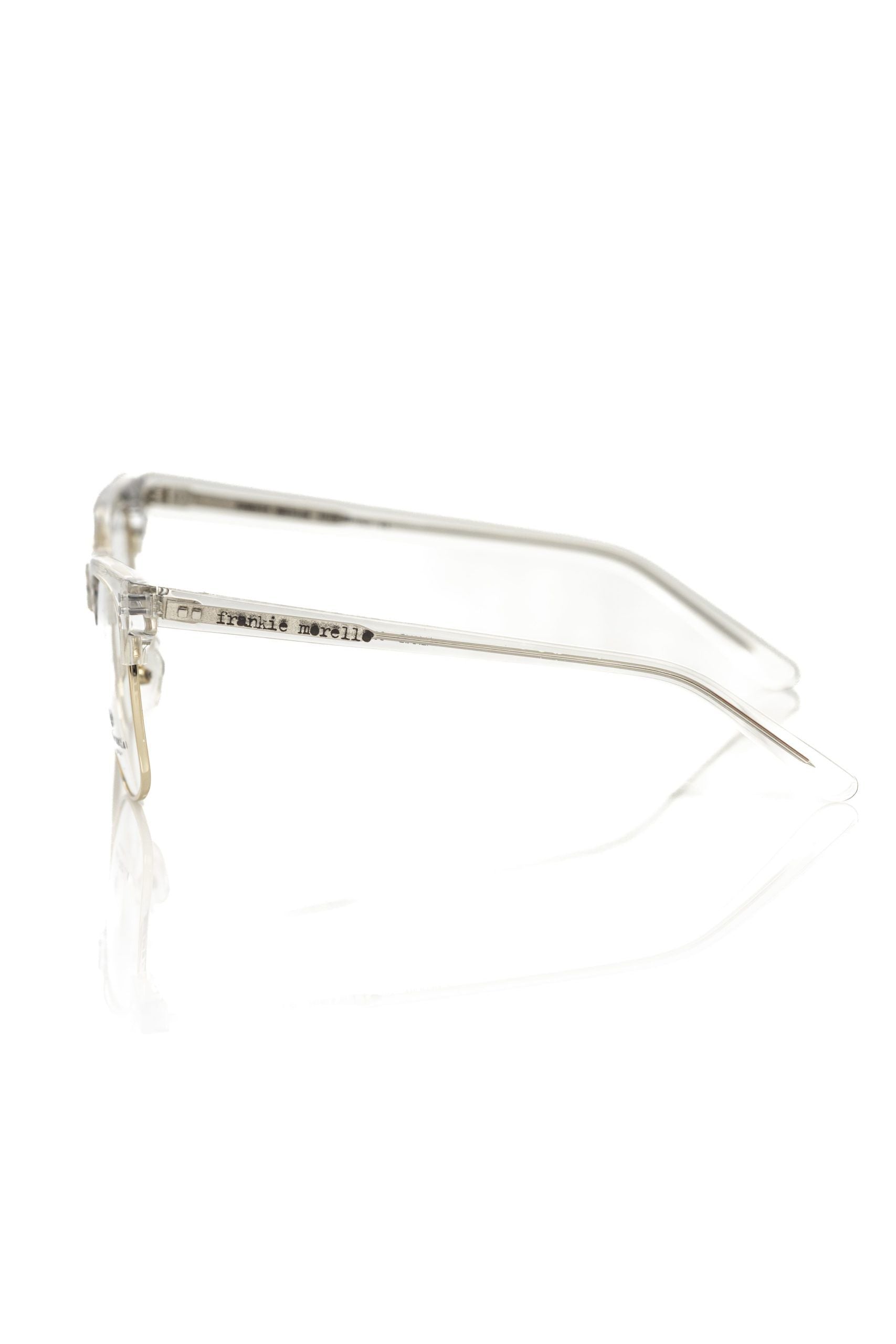 Frankie Morello Goldene Metallfaser-Brille für Herren