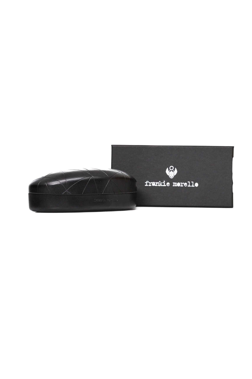Frankie Morello Goldene Herren-Pilotenbrille mit Metallrahmen