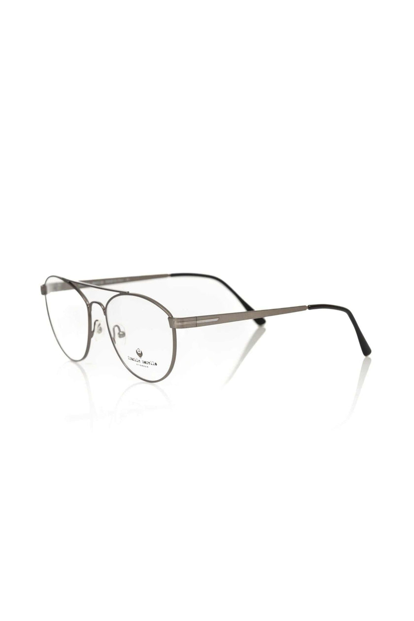 Frankie Morello Graue Metall-Brille für Herren