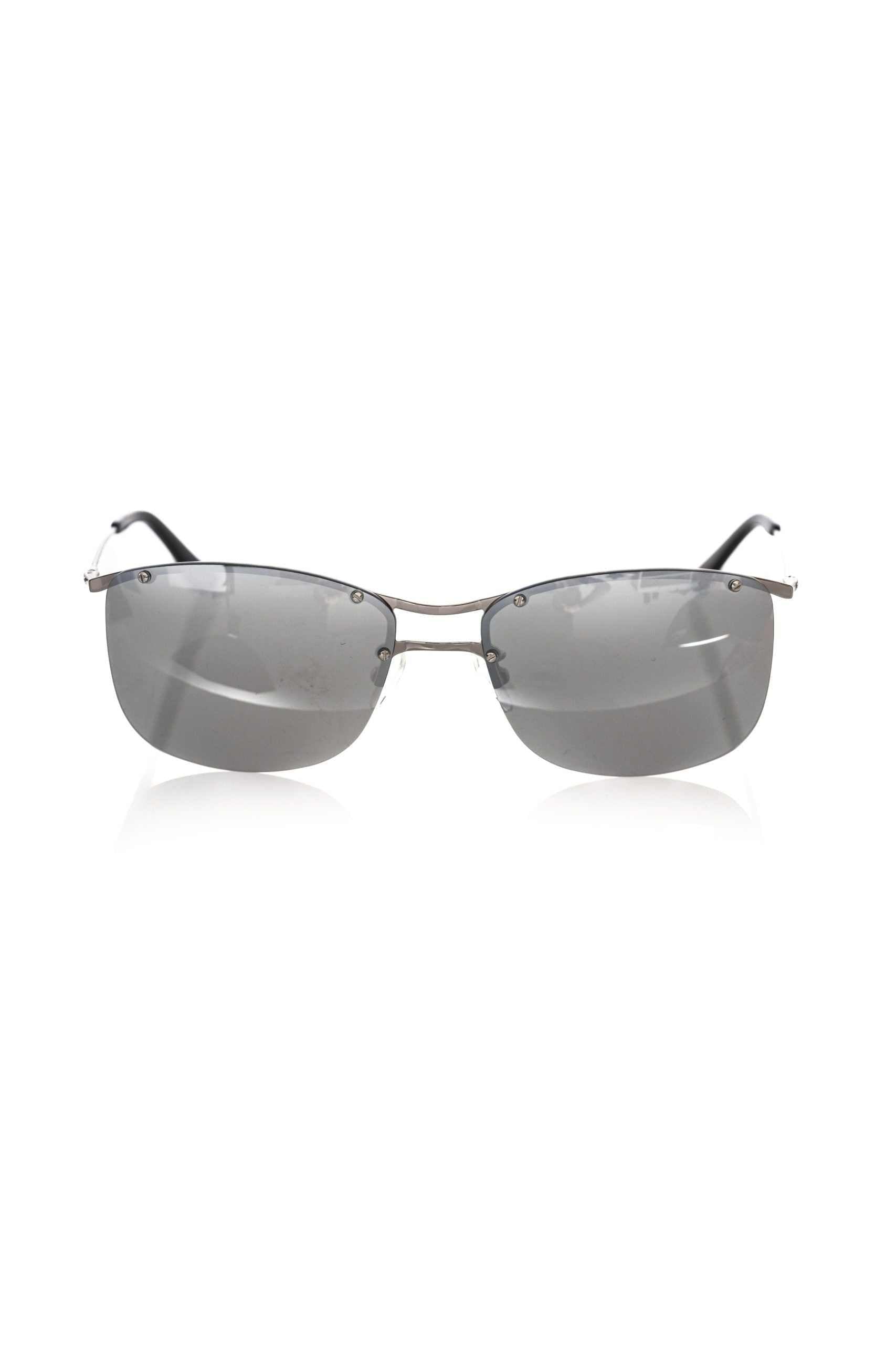 Frankie Morello Herren-Sonnenbrille mit silbernen Fasern